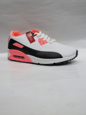 Buty sportowe damskie na płaskim (36-41) D014-315 WHITE/CORAL