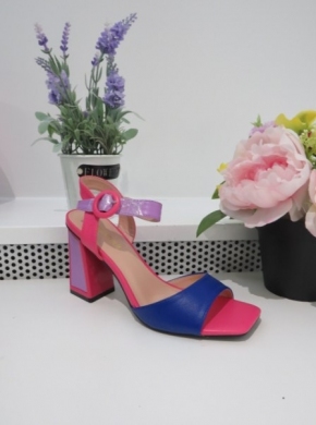 Sandały damskie na obcasie (36-41) X8192 BLUE