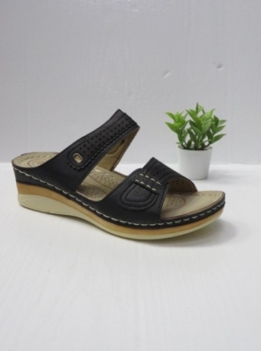 Klapki damskie na koturnie (36-41) B0232 BLACK