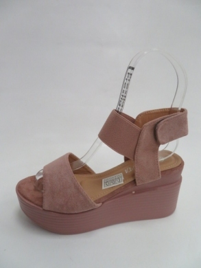 Sandały damskie na koturnie (36-41) 9011 DPINK