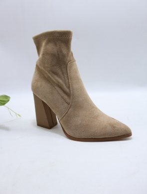 Botki damskie na obcasie (36-41) 168-391 KHAKI