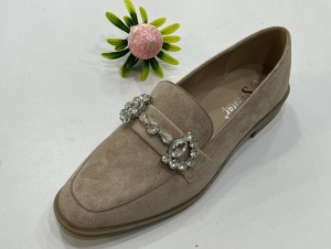 Mokasyny damskie na płaskim (36-41) T536 KHAKI