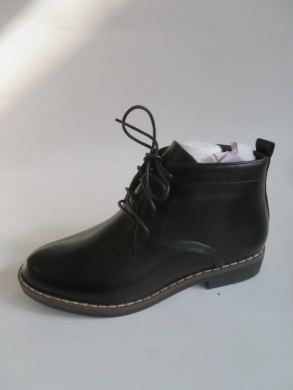 Botki damskie jesienne na płaskim (36-41) 20589 BLACK