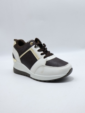 Buty sportowe damskie na koturnie (36-41) LDLJ60 BROWN