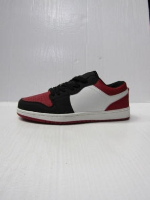 Buty sportowe damskie na płaskim (36-41) D168 BLACK/RED