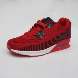 Buty sportowe młodzieżowe (36-41) D018-52 RED/BLACK