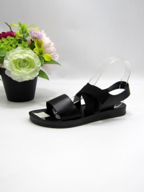 Sandały damskie na płaskim (36-41) LE-527 BLACK