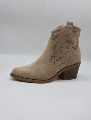 Botki damskie na płaskim (36-41) H253 KHAKI