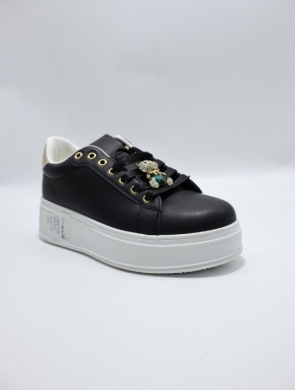 Buty sportowe damskie na płaskim (36-40) 1935 BLACK