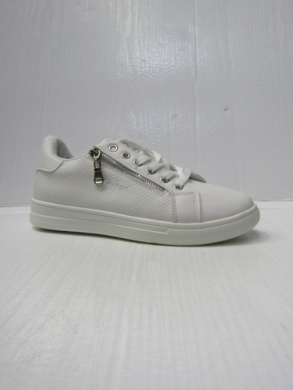 Trampki damskie na płaskim (36-41) 2291-2 WHITE