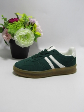 Buty sportowe damskie na płaskim (36-41) L-502 GREEN
