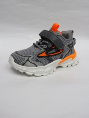 Buty sportowe chłopięce (20-25) E107 GREY/ORANGE