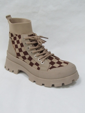 Botki damskie na płaskim (36-41) PC26 KH/BR