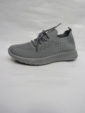 Buty sportowe damskie na płaskim (37-42) N1525 GREY
