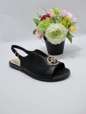 Sandały damskie na płaskim (36-41) 0800 BLACK