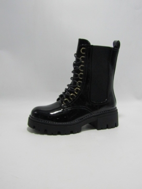 Botki damskie ocieplane na płaskim (36-41) F33-1 BLACK