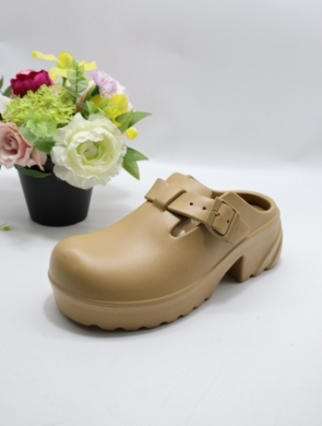 Klapki damskie na płaskim (36-41) FDM-617 KHAKI