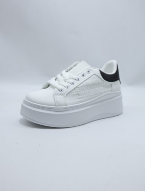 Buty sportowe damskie na płaskim (36-41) 8913 WH/BLACK