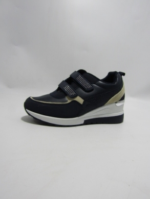 Buty sportowe damskie na koturnie (36-41) J-131 NAVY