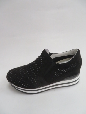 Buty sportowe damskie na płaskim (36-41) 110-1 BLACK