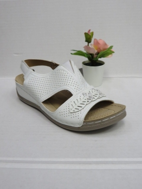 Sandały damskie na koturnie (36-41) 92072-8 WHITE