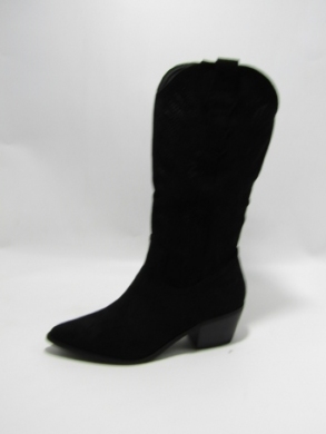 Kozaki damskie na obcasie (36-41) 587 BLACK