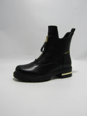 Botki damskie ocieplane na płaskim (36-41) AXHX-91 BLACK