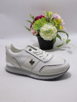 Buty sportowe damskie na płaskim (36-40) J150 WHITE