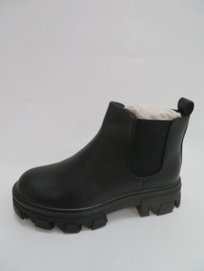 Botki damskie jesienne na płaskim (36-41) NC1208 BLACK