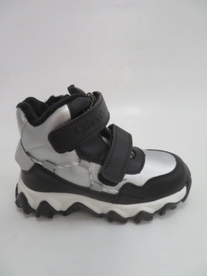 Botki dziewczęce ocieplane (26-31) H267 BLACK/SILVER