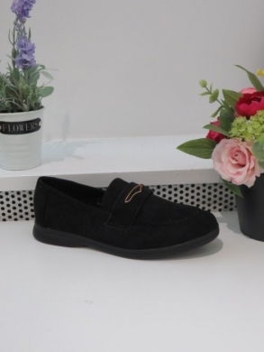 Mokasyny damskie na płaskim (36-41) 1741 BLACK