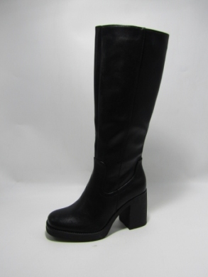 Kozaki damskie ocieplane na obcasie (36-41) JW180 BLACK