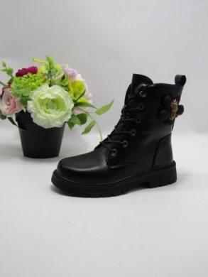 Botki dziewczęce ocieplane (31-36) A8939 BLACK