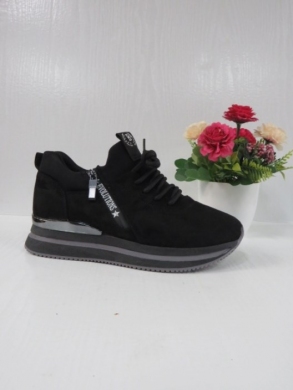 Buty sportowe damskie na płaskim (36-41) SJ320-1 BLACK