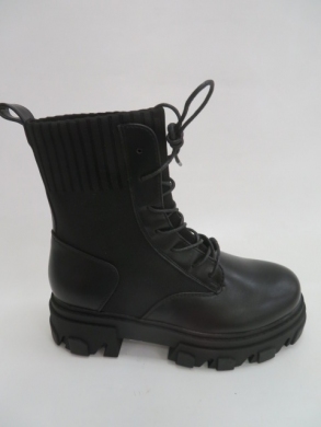 Botki damskie jesienne na płaskim (36-41) NS156 BLACK