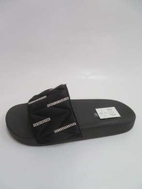 Klapki damskie na płaskim (36-41) 67038 BLACK
