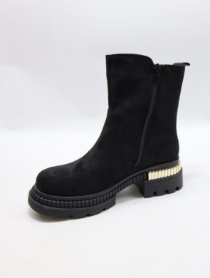 Botki damskie na płaskim (36-41) NOM-22 BLACK