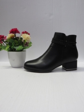 Botki damskie ocieplane na obcasie (36-41) H2255 BLACK