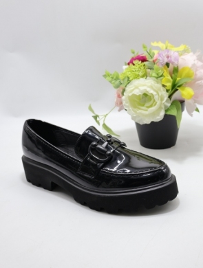 Mokasyny damskie na płaskim (36-41) YDF-26B BLACK