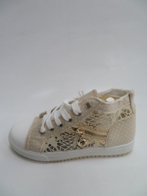 Trampki Damskie na koturnie (36-41) A506 BEIGE