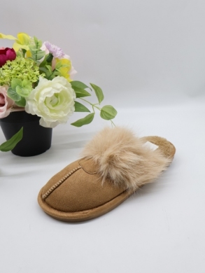 Kapcie damskie ocieplane (36-41) LX801 KHAKI
