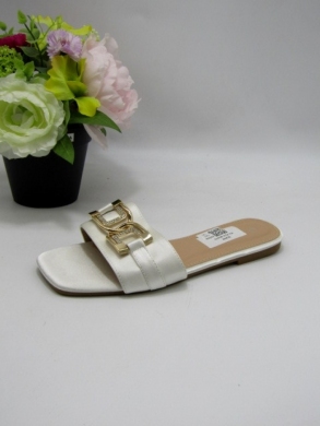 Klapki damskie na płaskim (36-41) YU-213 WHITE