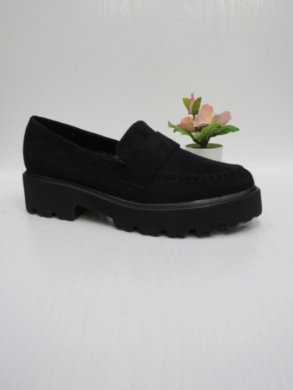 Mokasyny damskie na koturnie (36-41) H2230-1 BLACK