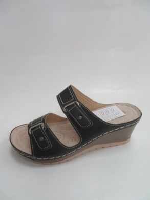 Klapki damskie na koturnie (36-41) 7008 BLACK