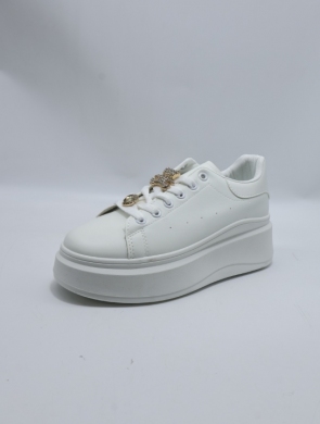 Buty sportowe damskie na płaskim (36-41) 1185 WHITE