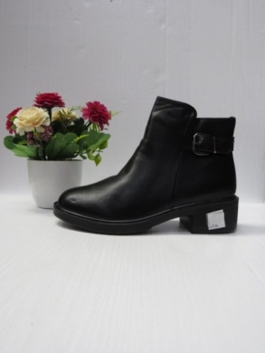 Botki damskie ocieplane na obcasie (37-42) XA66-2 BLACK