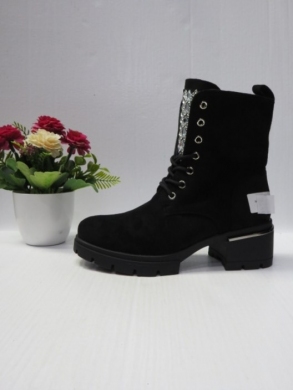 Botki damskie ocieplane na obcasie (36-41) SH0320-1 BLACK