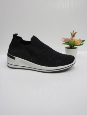 Buty sportowe damskie na koturnie (36-41) W016 BLACK