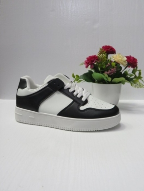 Buty sportowe damskie na płaskim (36-41) NEY-14 WHITE/BLACK