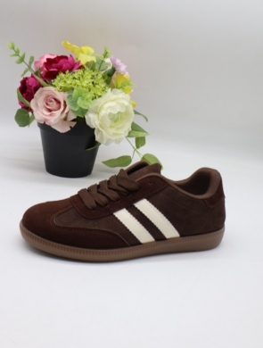 Buty sportowe damskie na płaskim (36-41) 77663-6 BROWN